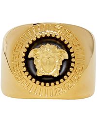 versace mens signet ring