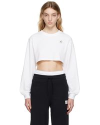 Nike Crop Long Sleeve T-shirt - White