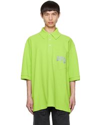 Acne Studios - Green Embroidered Polo - Lyst