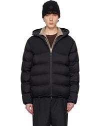 Moncler - ブラック Veumont フード付き ショート ダウンジャケット - Lyst