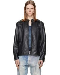 DIESEL - L-Tad-Wrd Leather Jacket - Lyst