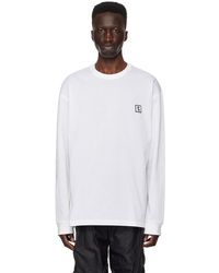 WOOYOUNGMI - White Printed Long Sleeve T-shirt - Lyst