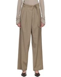 LE17SEPTEMBRE - Overwrap Wide Trousers - Lyst