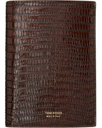 Tom Ford - Brown Printed Tejus Passport Holder - Lyst