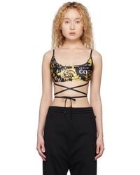 Versace Jeans Couture - Black Printed Tank Top - Lyst
