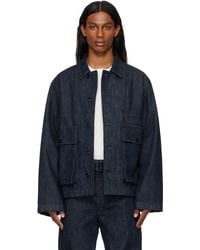Lemaire - Boxy Denim Jacket - Lyst
