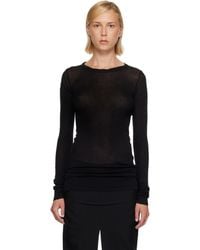 Rick Owens - Tower Rib Ls T-Shirt - Lyst