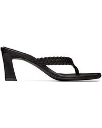 Sandales à talon bottier à brides matelassées Reike Nen en coloris Noir Femme Chaussures Chaussures à talons Sandales à talons 