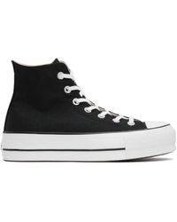 Converse Canvas Chuck Taylor All Star Lift Platform High Sneakers in  White/Black/White (White) for Men - Save 7% - Lyst