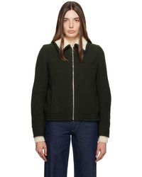 A.P.C. - Blouson lara vert - Lyst