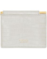 Tom Ford - Off-white Croc-embossed Card Holder - Lyst