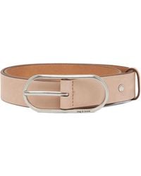 Rag & Bone - Ragbone Rounded Rebound Suede Belt - Lyst