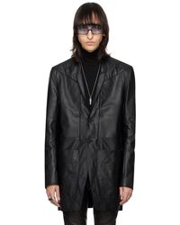 Rick Owens - Black Lido Leather Jacket - Lyst