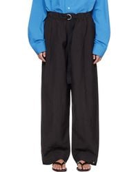Studio Nicholson - Calvo Belted Trousers - Lyst