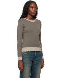 【関税込み】Gimaguas グレー＆トープ Sam Tシャツ Gray & Taupe Sam T-shirt by Gimaguas on Sale