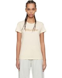 Moncler - Off- S/S Logo T-Shirt - Lyst