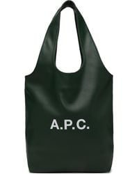 A.P.C. - グリーン スモール Ninon トートバッグ - Lyst