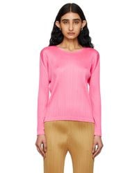 Pleats Please Issey Miyake - Monthly Colors February Long Sleeve T-shirt - Lyst