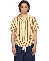 Oas - ベージュ＆ブラウン Cuba ワッフル シャツ - Lyst