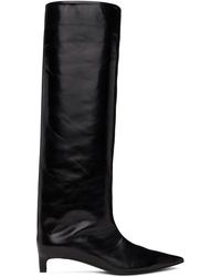 Jil Sander - Black Pointed Toe Tall Boots - Lyst