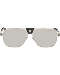 Versace - Greca Flow Navigator Sunglasses - Lyst