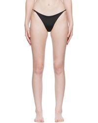 Versace - Culotte de bikini noire à chaîne à motif à clé grecque - Lyst