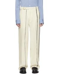 Zegna - Off- Striped Trousers - Lyst