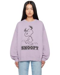 RE/DONE X Peanuts スウェットシャツ オレンジ | Lyst