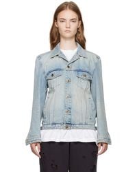 we11done - Washed Denim Jacket - Lyst