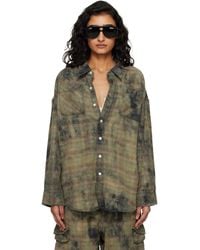 R13 - Drop Neck Work Shirt - Lyst