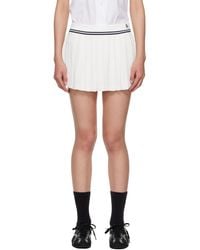 Sporty & Rich - 'Src' Logo Abigail Miniskirt - Lyst