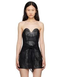 Kim Shui - Snake-embossed Faux-leather Tank Top - Lyst