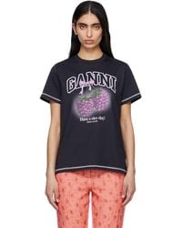 Ganni - Raspberries T-Shirt - Lyst