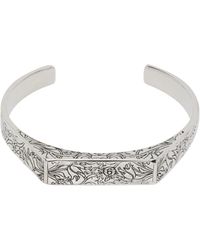 MM6 by Maison Margiela - Eroded Motif Bracelet - Lyst