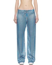 Dries Van Noten - Devoré Elasticated Trousers - Lyst