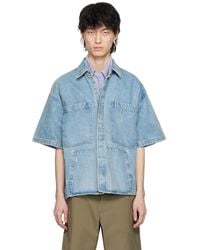 B1ARCHIVE - Faded Denim Shirt - Lyst