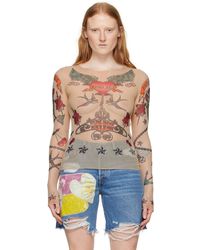Anna Sui - Tattoo Long Sleeve T-shirt - Lyst