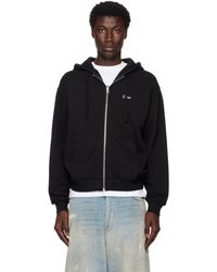 Dime - ブラック Cursive Small Logo ジップフーディ - Lyst