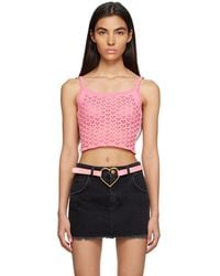 Blumarine - Pink Heart Tank Top - Lyst