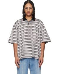 WOOYOUNGMI - Striped Polo - Lyst
