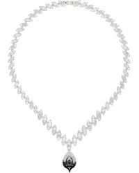 OTTOLINGER - Ssense限定 シルバー Diamond Dip ネックレス - Lyst