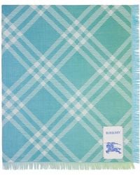 Burberry - Gradient Check Wool Silk Scarf - Lyst