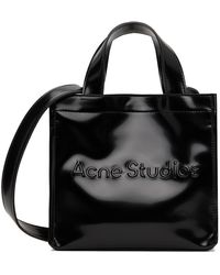 Acne Studios - Black Mini Logo Tote - Lyst