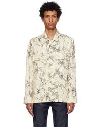 Paul Smith - Off-white & Black Graphic Shirt - Lyst
