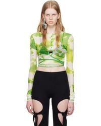 OTTOLINGER - Ssense Exclusive Green Long Sleeve T-shirt - Lyst