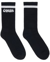 Lanvin - Cotton Socks - Lyst