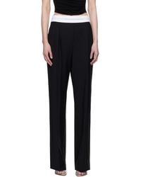 Alexander Wang ブラック タックパンツ Alexander Wang タックパンツ ブラック | Lyst