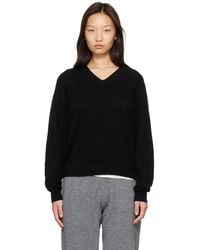 Entire studios - Knit Cashmere V Neck Sweater - Lyst
