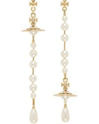 Vivienne Westwood - Broken Faux-Pearl Earrings - Lyst