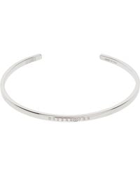 MM6 by Maison Margiela - Numeric Minimal Signature Cuff Bracelet - Lyst